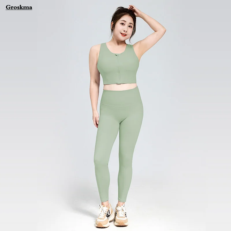 

Женский бюстгальтер для йоги и леггинсы с высокой талией