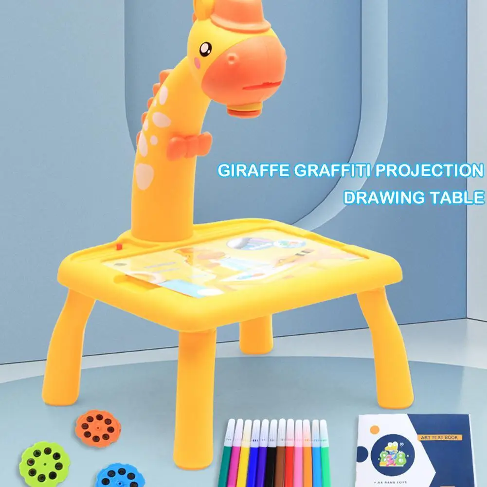 

Детский стол для рисования с проектором, доска для рисования, мини-стол для рисования для девочек, подарки для детей, Обучающие игрушки