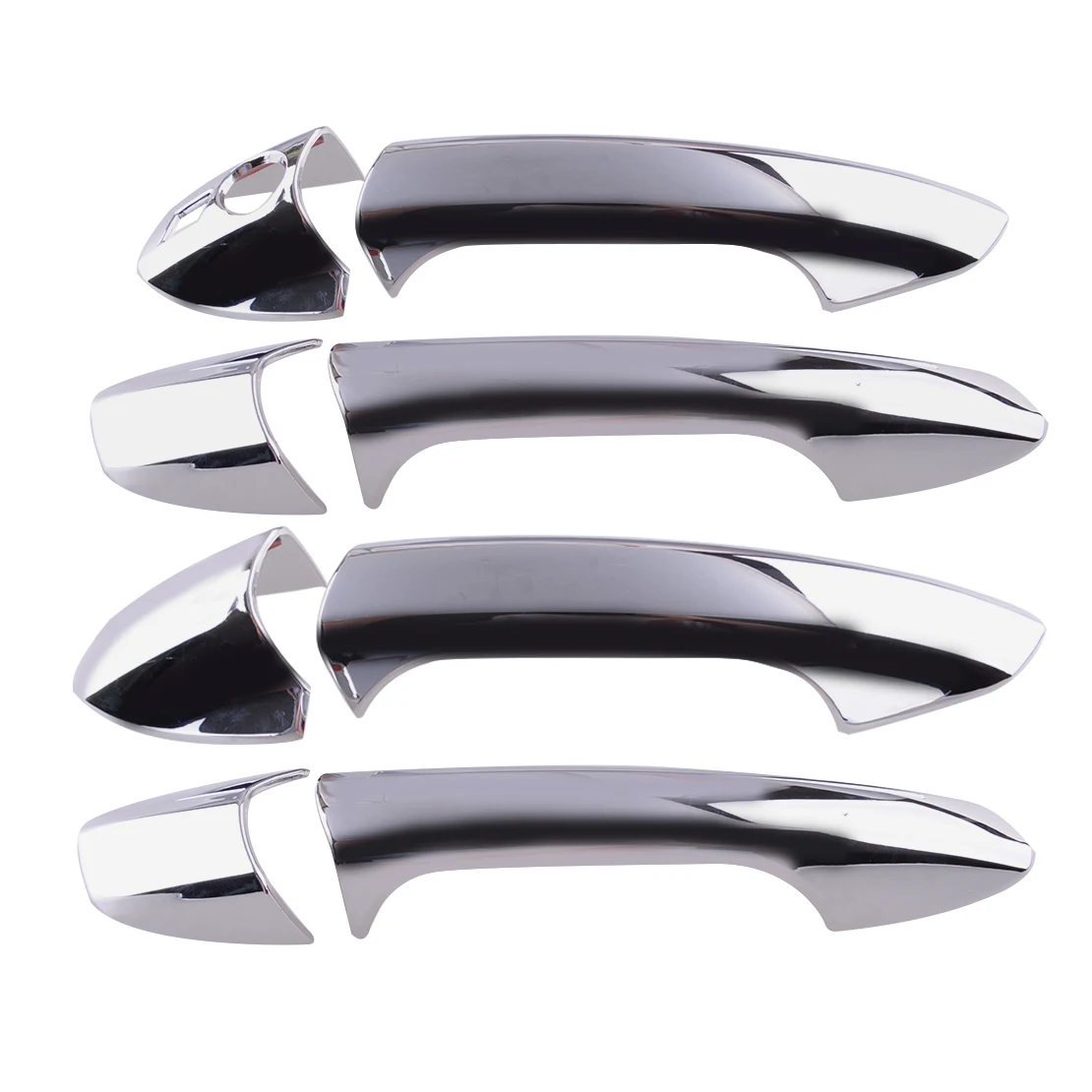 

Комплект накладки на внешнюю дверную ручку, серебристый хром, подходит для Mercedes Benz B C E GLK ML CLA W246 W204 W212 X204 W166 W117 LHD