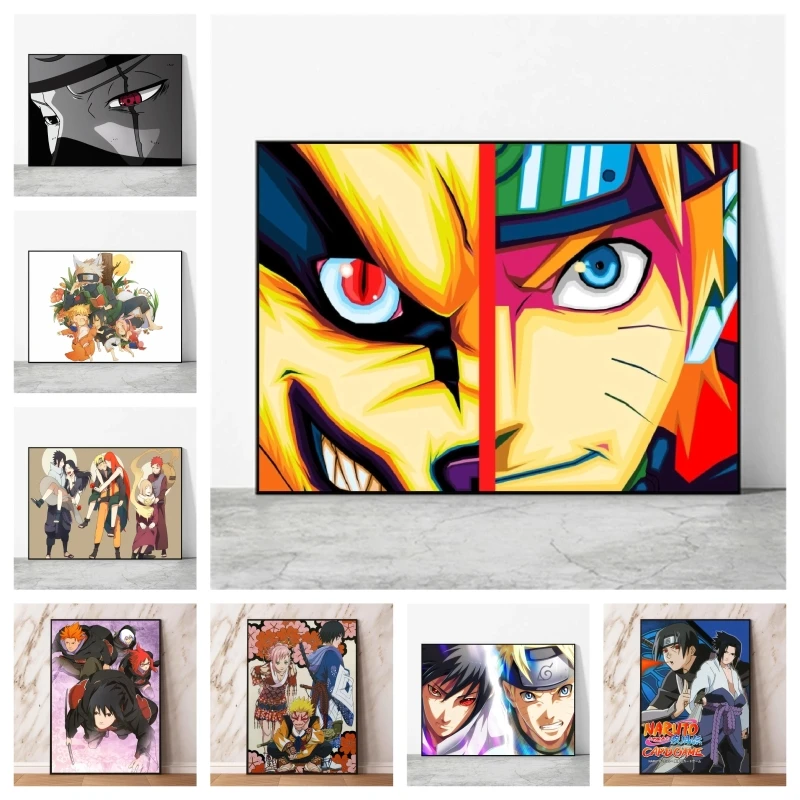 

Japanese Anime Canvas Paintings Poster Home Gift Art Kid Action Figures Gifts Classic Comics Pictures Children's Bedroom Decor