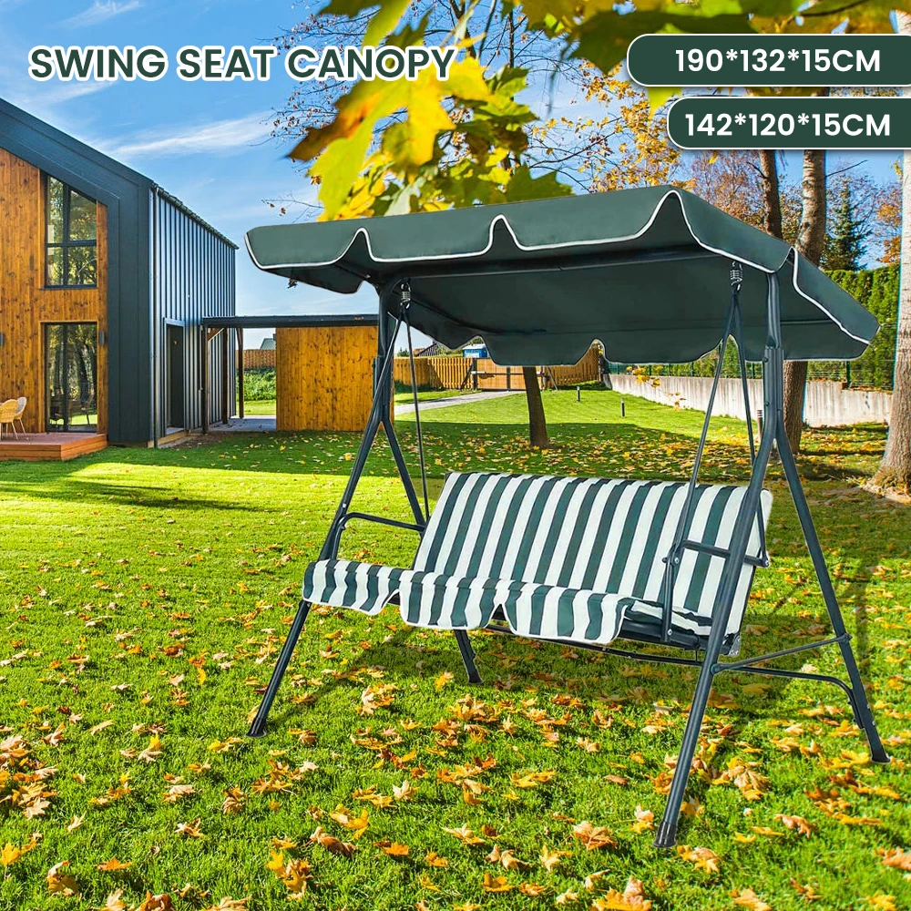 

NEW Outdoor Patio Swing Chair Canopy Universal Replacement Top Cover Lawn Garden Seat UV Block Sun Shade Ceiling Cover Outdoor