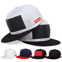 2022 new rivet hip hop cap skateboard men baseball cap sunscreen trucker hat animal embroidery back button cap wholesale