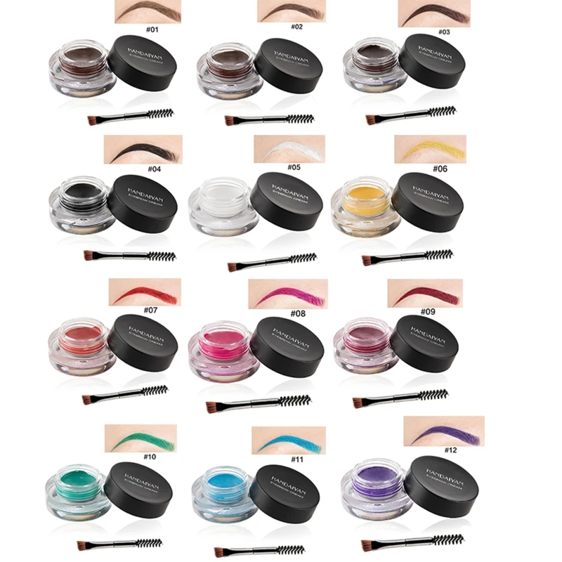 

Крем для бровей с кистью натуральный крем для окрашивания бровей тонированный гель для бровей стереоскопическая тушь для ресниц водоСТОЙКАЯ Прямая поставка