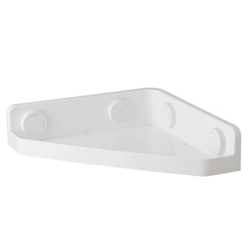 

Corner Shower Shelf Shower Basket Wall Mounted Shower Holder Organizer for Shampoo Plastic White Shower Caddy Drill-Free
