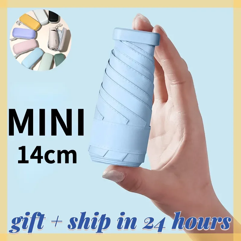 

NEW2023 Mini Folding Sunscreen UV Umbrella for Women Sunshade Small Portable Cute Pocket Umbrella Guarda Chuva Paraguas Mujer Pa