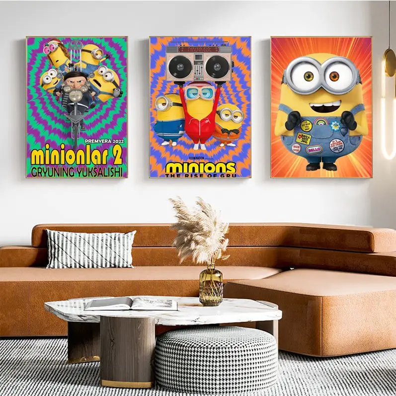 

Cute Cartoon Banana Yellow Classic Vintage Posters HD Quality Wall Art Retro Posters For Home Wall Decor