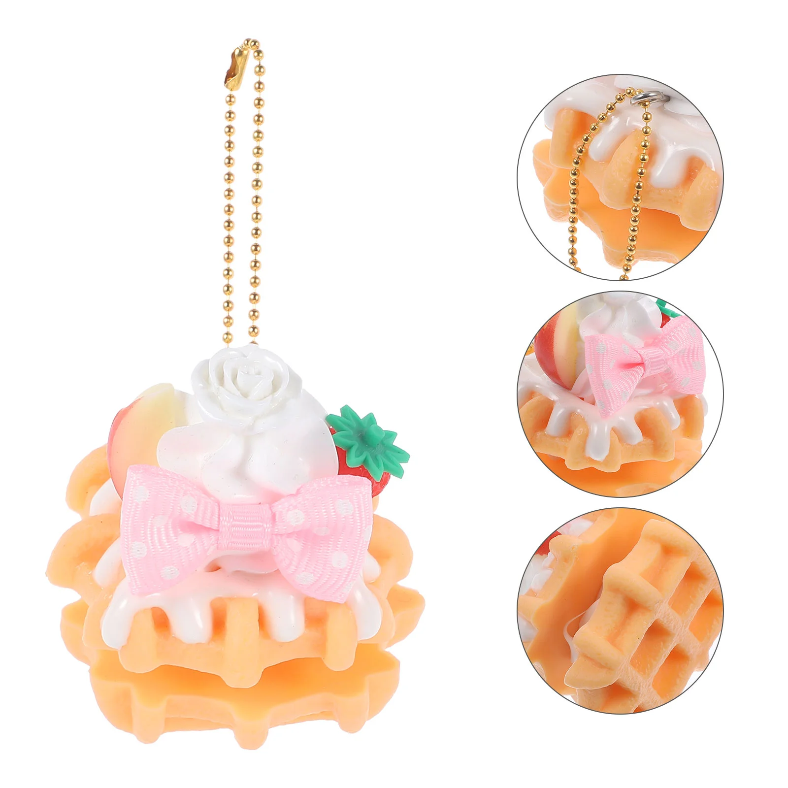 

Tiny Cakes Decorative Dessert Model Decorations Taste Lovely Wear-resistant Key Chain Ornament Pvc