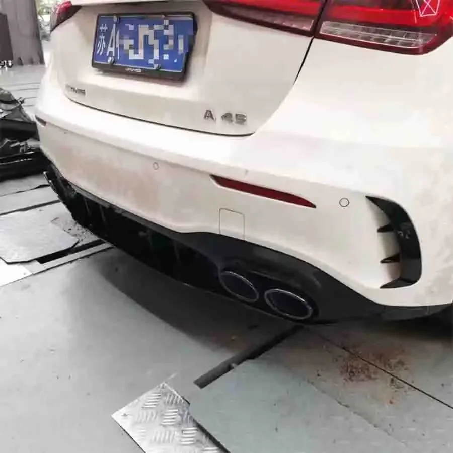Для Mercedes Benz A Class W177 A35L AMG Карбоновое волокно позже Автозапчасти Задний бампер