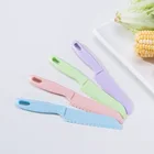 Искусственный пластиковый Фруктовый нож, безопасный кухонный нож, детский шеф-повар для хлеба, салат, Детские кухонные ножи, ножи для разделки