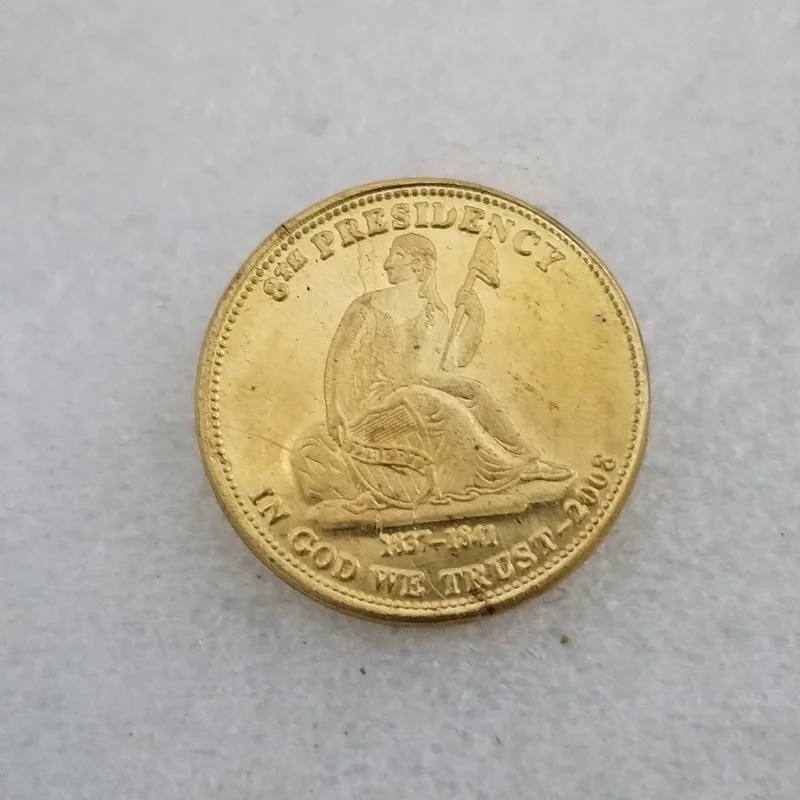 

American 2008 Brass Gold-plated Commemorative Collectible Coin Gift Lucky Challenge Coin