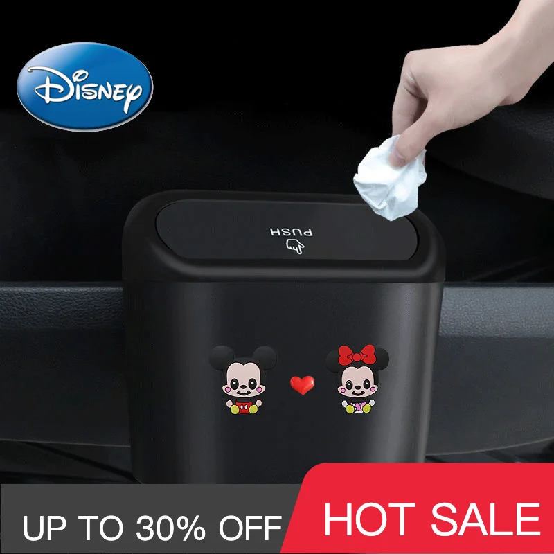 

Контейнер для хранение мусора, с рисунками из мультфильмов Диснея, аксессуары для автомобиля