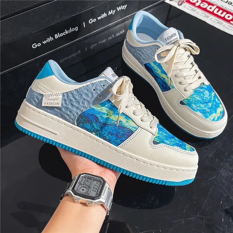 

New men's four seasons niche board shoes Korean version of the breathable student sneakers tide with men's shoes