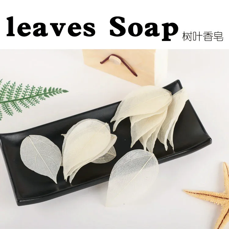 

Free Shipping Natural Lemon Leaves Soap Bath Flowers Paper Soaps for Gifts Handmade Portable Body Cleansers Shower Health