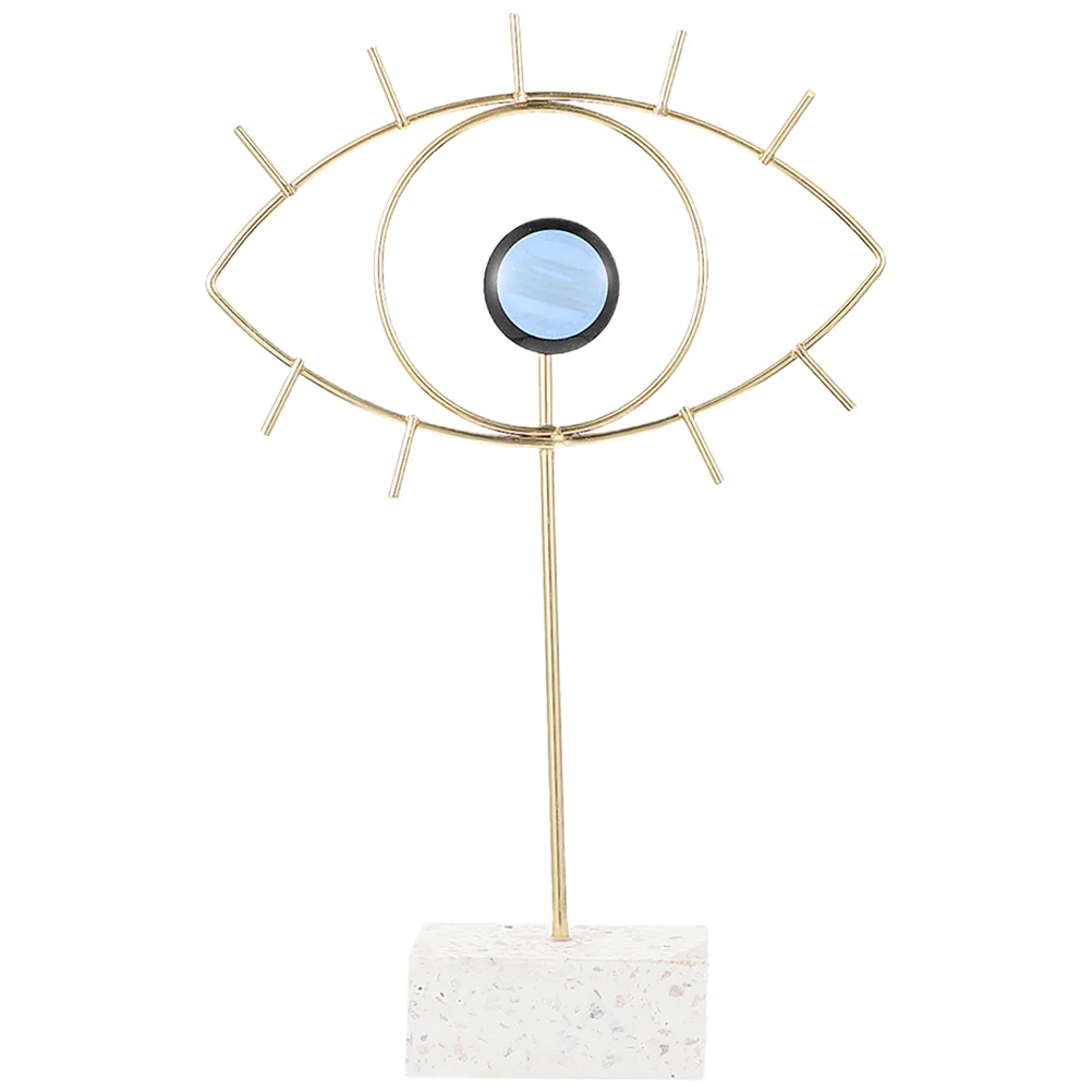 

Evil Eye Statue Metal Craft Delicate Desktop Evil Eye Ornament Metal Evil Eye Decor