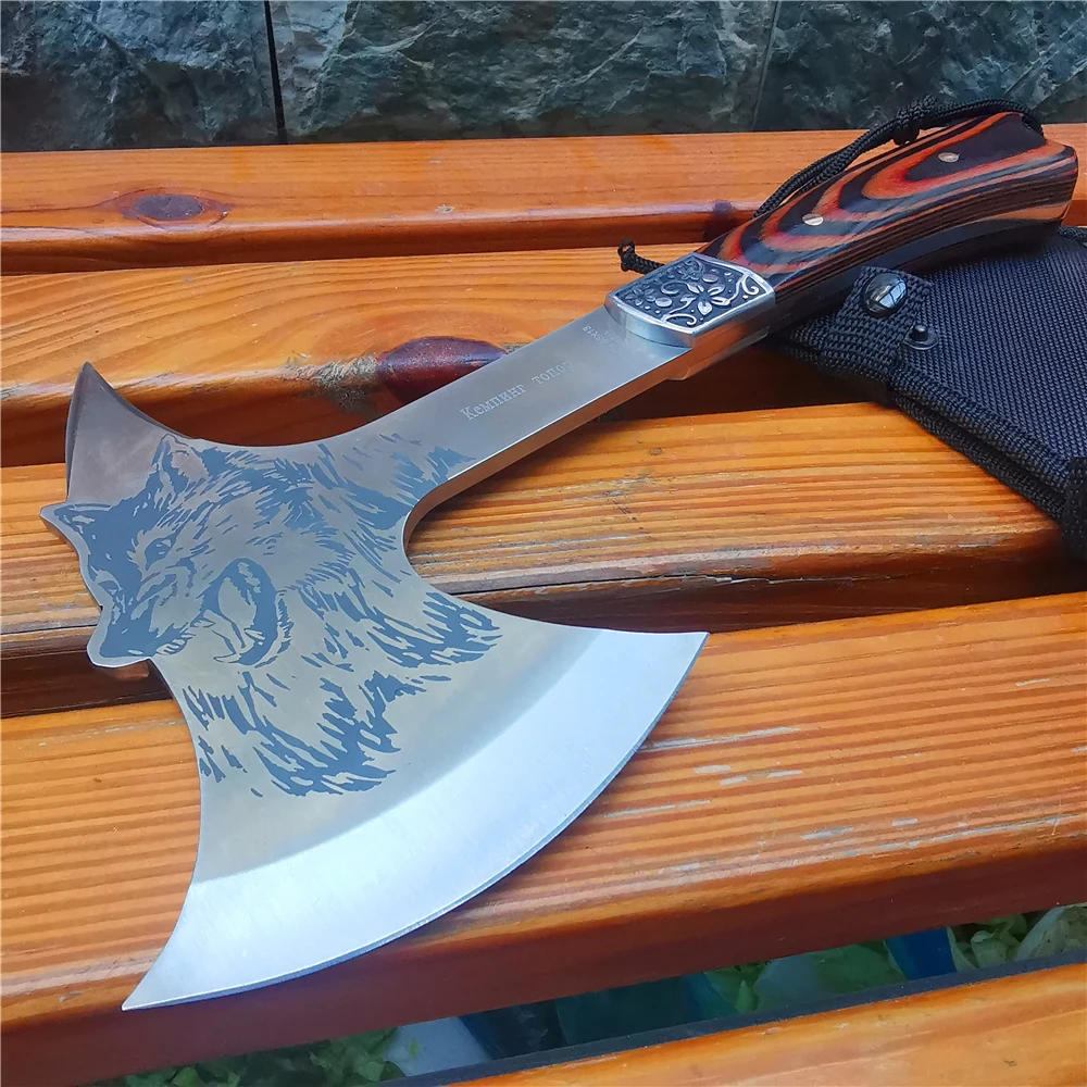 330 мм топор Тактический кемпинг военный боевой Томагавк Кливер садовый ручной