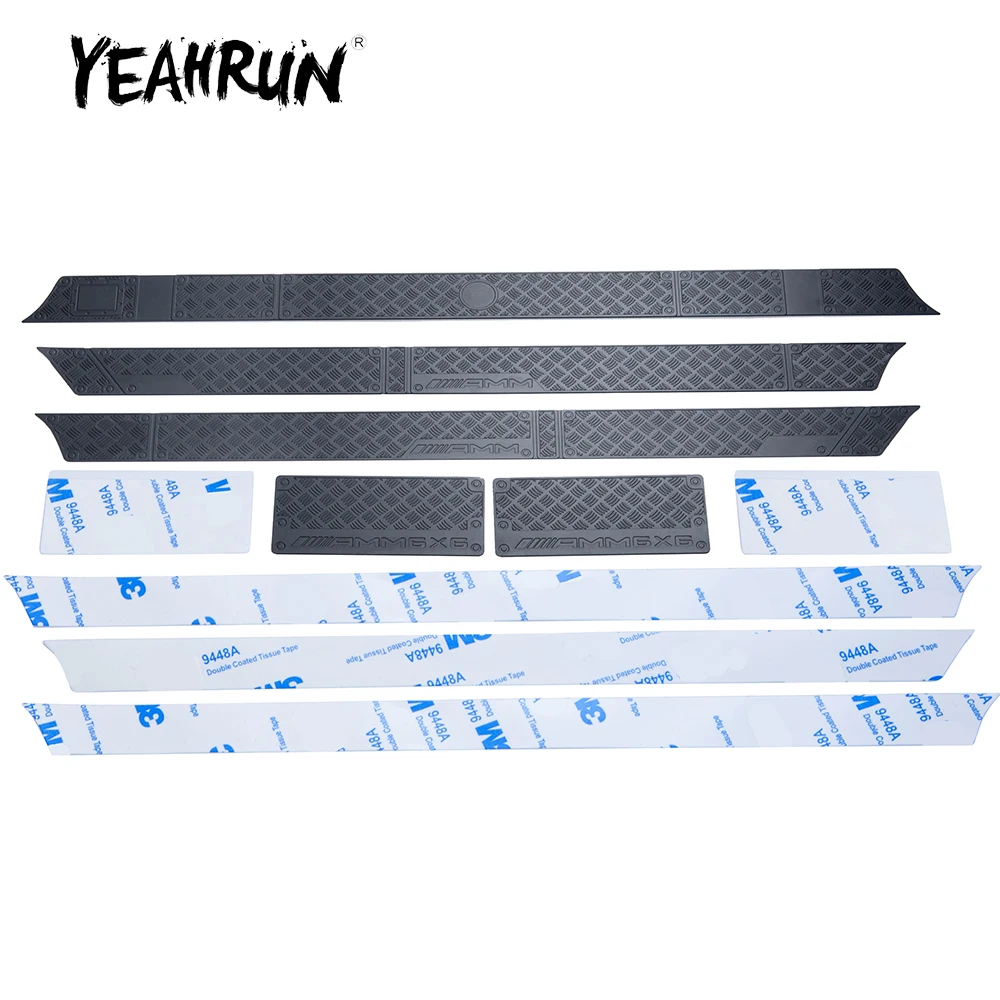 

YEAHRUN Stainless Steel Decorative Sheet Anti-skid Plate for TRX-6 G63 TRX-4 G500 1/10 RC Crawler Car Body Parts