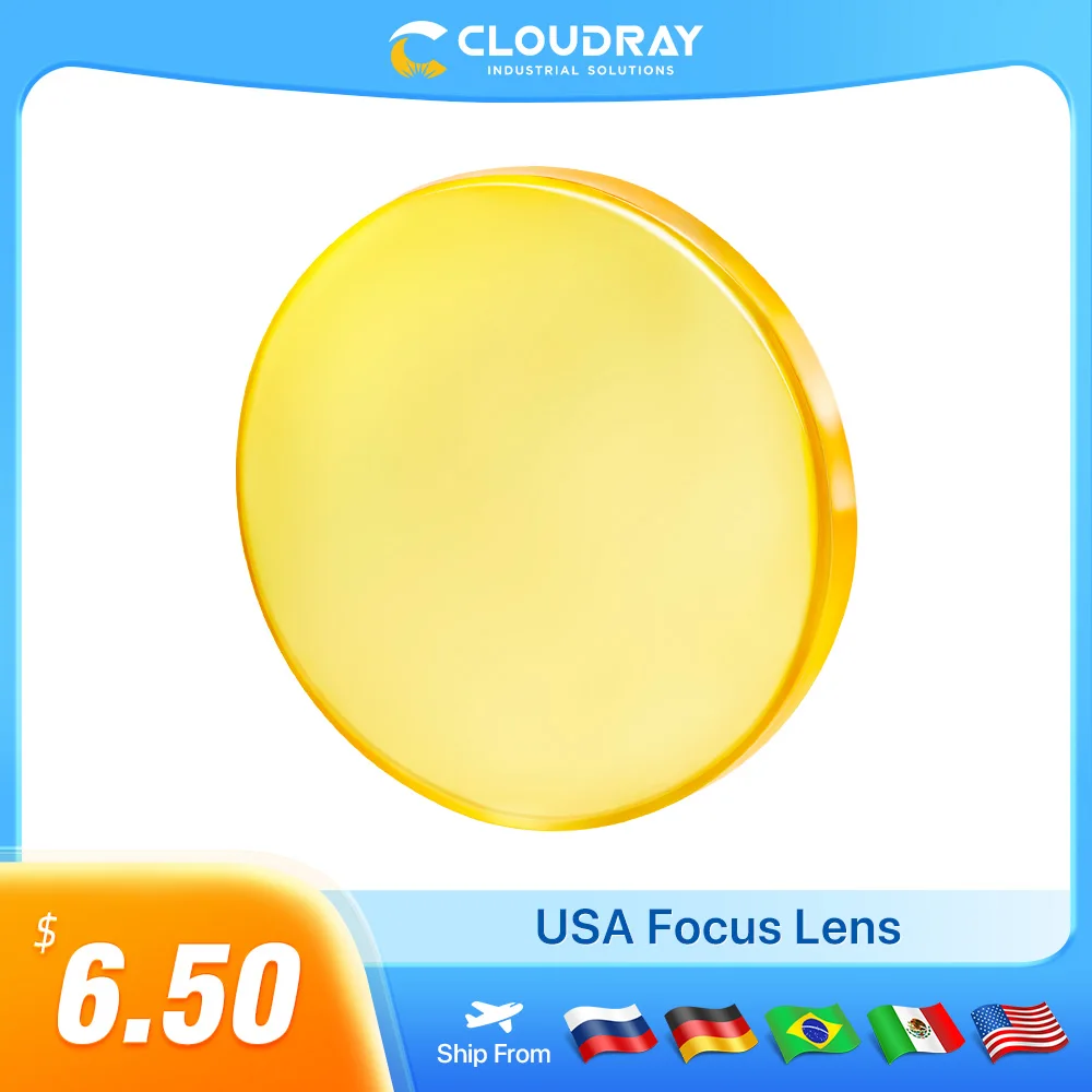 Фокусная линза Cloudray FL-USA-20-38.1-127, CO2, для лазерного ...