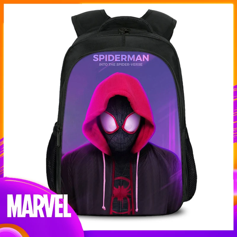 

Anime Marvel Spider Man 2099 Children's Schoolbag Miles Gwen Printing Cartoon Backpack Casual Elementary School Backpack Gifts