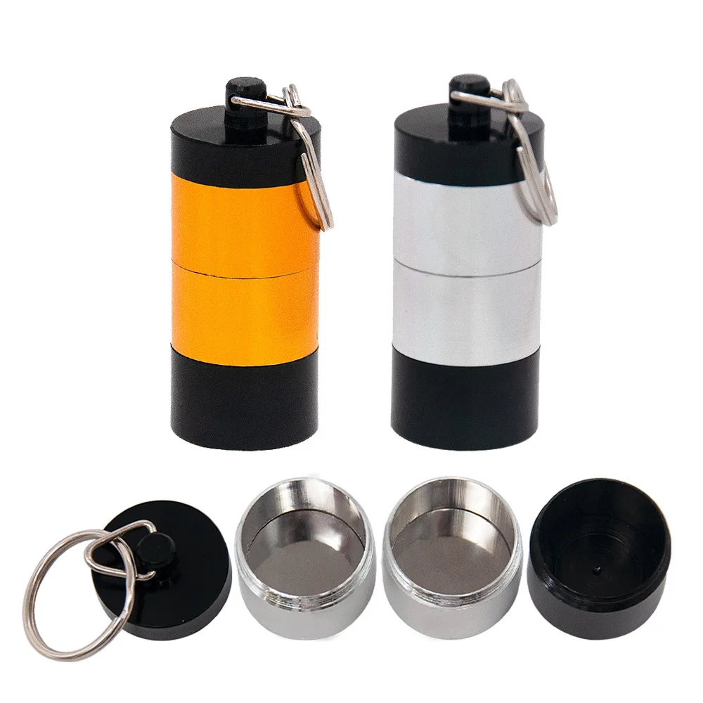 Металлический Контейнер для таблеток с 3 отделениями аптечка органайзер