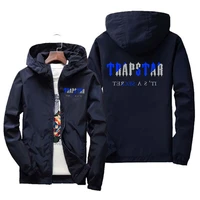 spring and autumn jacket mens lightweight hooded zipper waterproof jacket windproof and warm casual fashion mens jacket