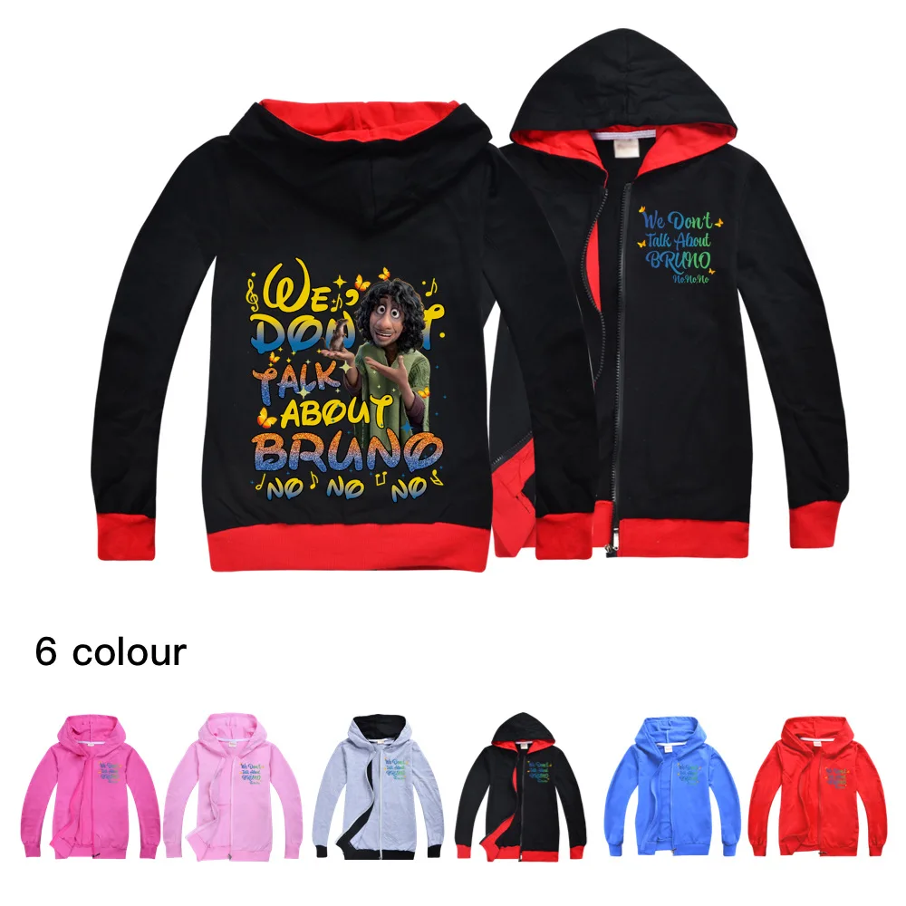 

2022 Encanto new cartoon printing spring and autumn boys and girls casual vitality long-sleeved zipper jacket 2-15Y