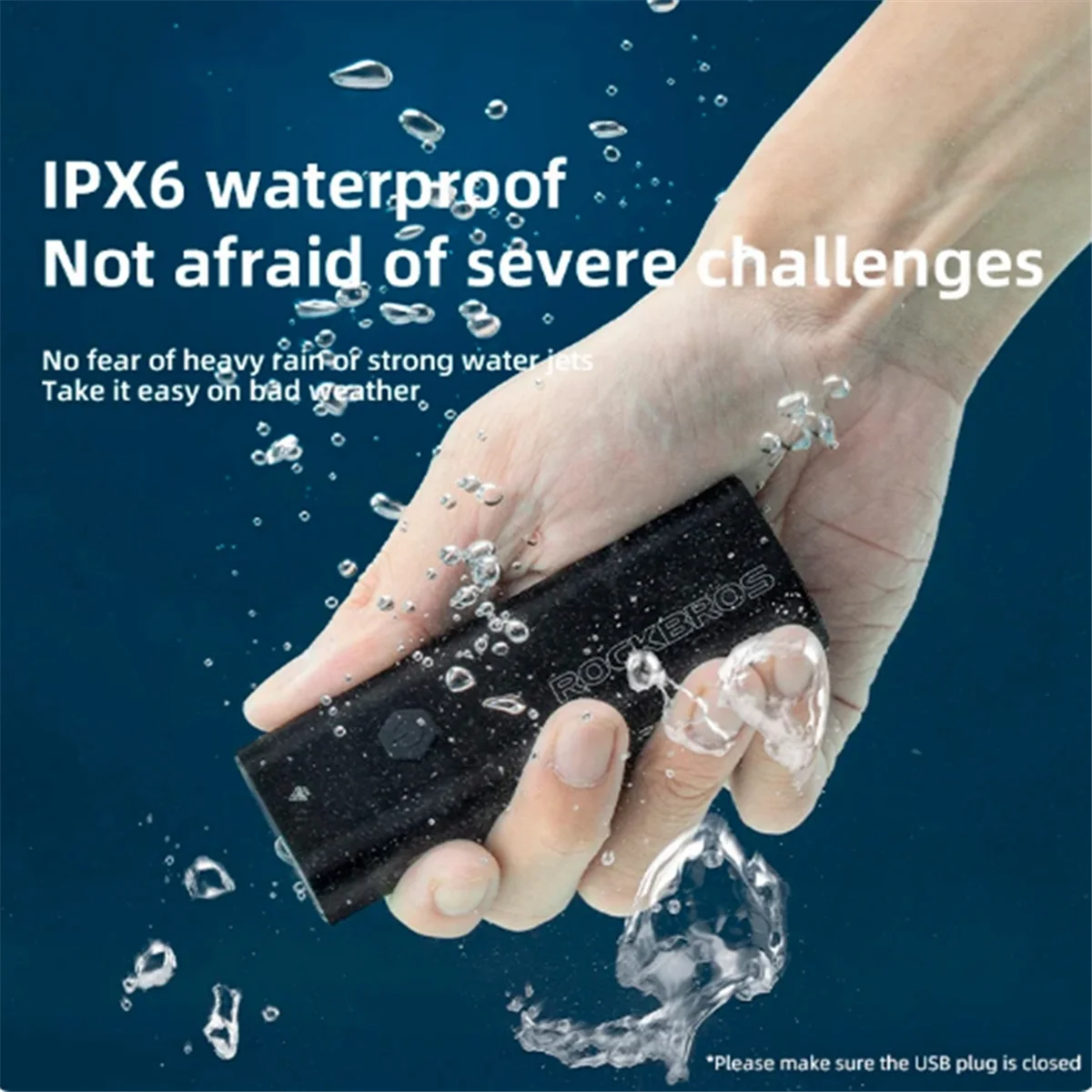 Велосипедная фара ROCKBROS суперъяркий Передний фонарь для велосипеда 800 лм зарядка