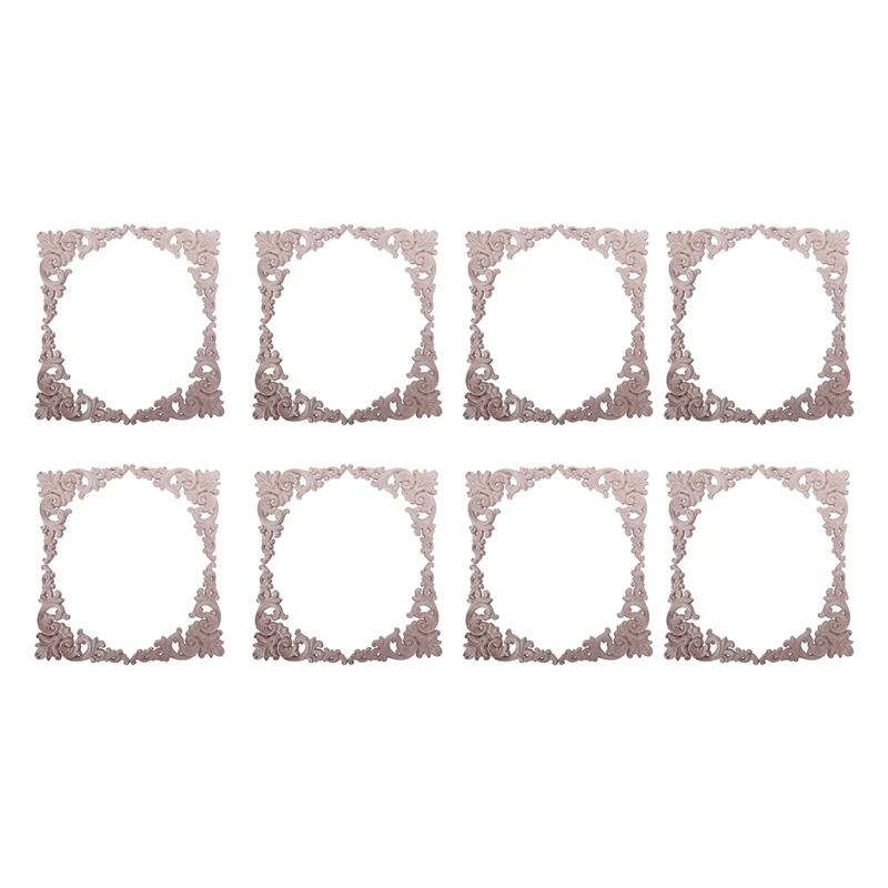 

32 шт. резная угловая накладка из резинового дуба, аппликация для мебели, домашний декор для двери, «сделай сам»