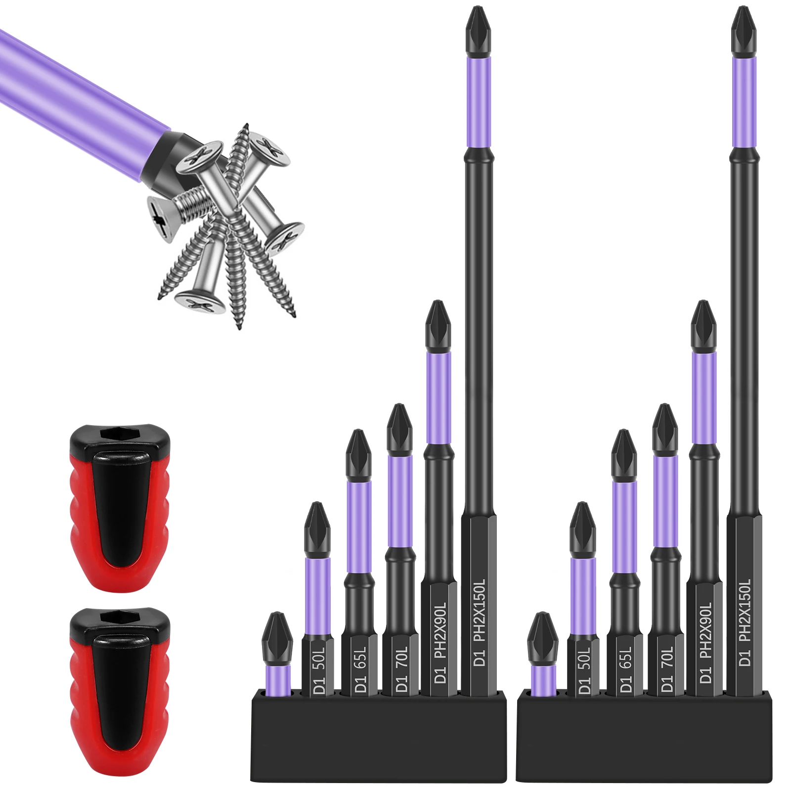 

14 шт., Набор бит для электрической отвертки D1, высокая твердость и прочность