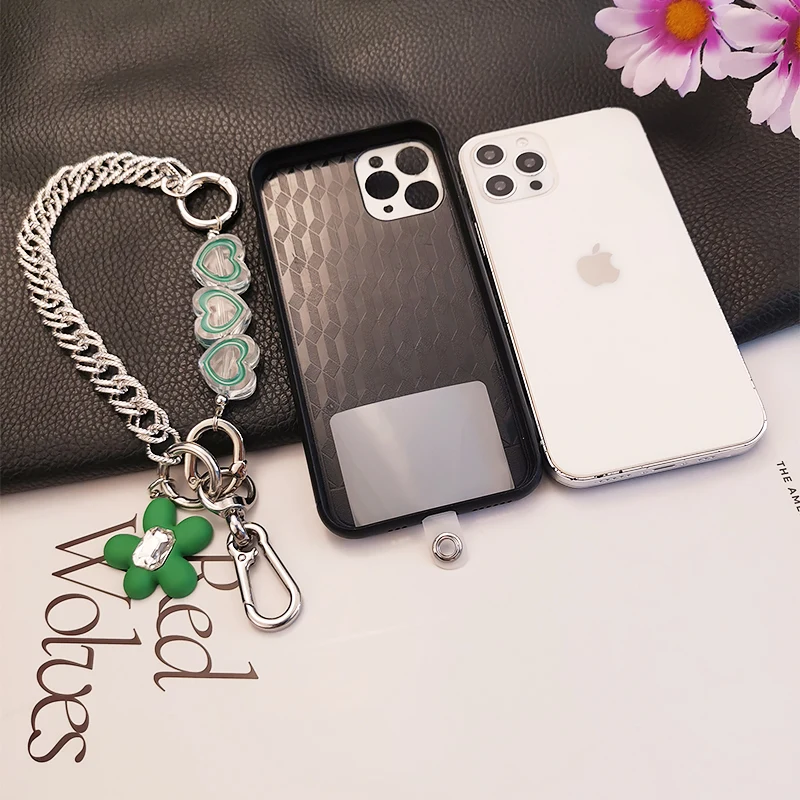 

Wrist Chain Pendant Phone Shell Universal Female Lanyard Tag Card Chain Lanyard Mobile Phone Lanyard Short Love Handmade Lanyard