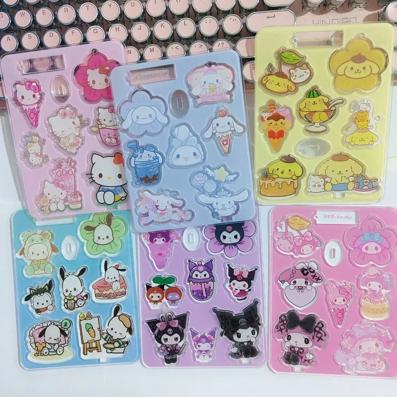 

sanrio Kuromi My melody Cinnamoroll Hello kitty cute creative exquisite kawaii pendant anime character cartoon simple keychain