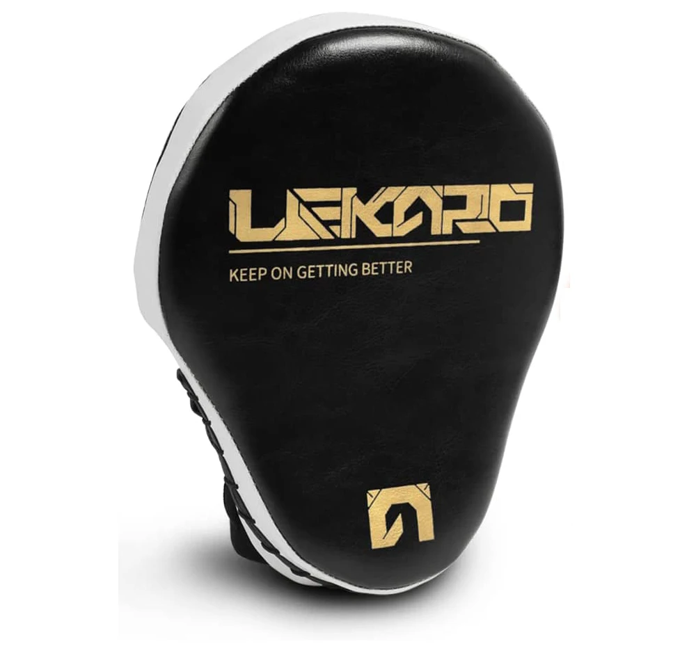 1 Pcs PU Leather 5-finger Hand Target Boxing Muay Thai Hand Target Sanda Training Thickened Earthquake-resistant Curved Baffle