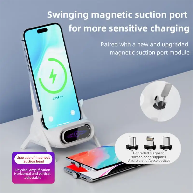 Charger Lazy Chair 15/10w/ 7.5w/5w Abs+pc Wireless Charger Sensitive Induction Automatic Sensing Mobile Wireless Charger Type-c