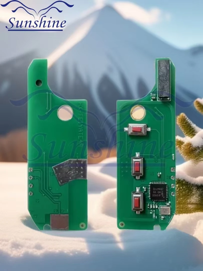 Sunshine PCB Aftermarket флип-дистанционный ключ HITAG AES 4A чип 433 МГц A2C 86460000 Брелок для Fiat Strada