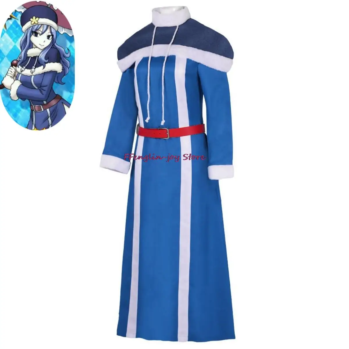 

Костюм для косплея из аниме «Фея хвост», голубой меховой воротник, шаль, пикантный Рождественский костюм для взрослых и женщин на Хэллоуин, 3 сезона