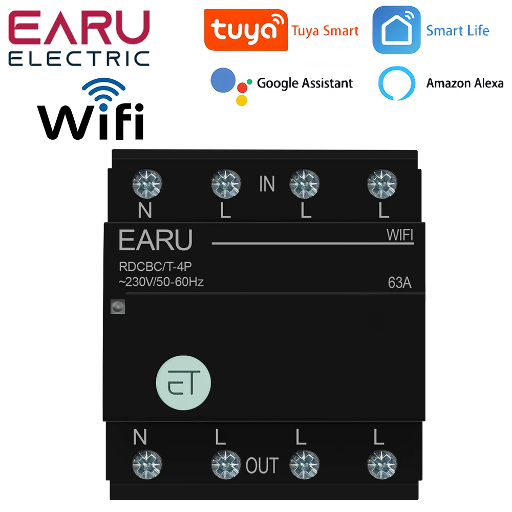 

Wi-Fi умный трехфазный выключатель EARUELECTRIC