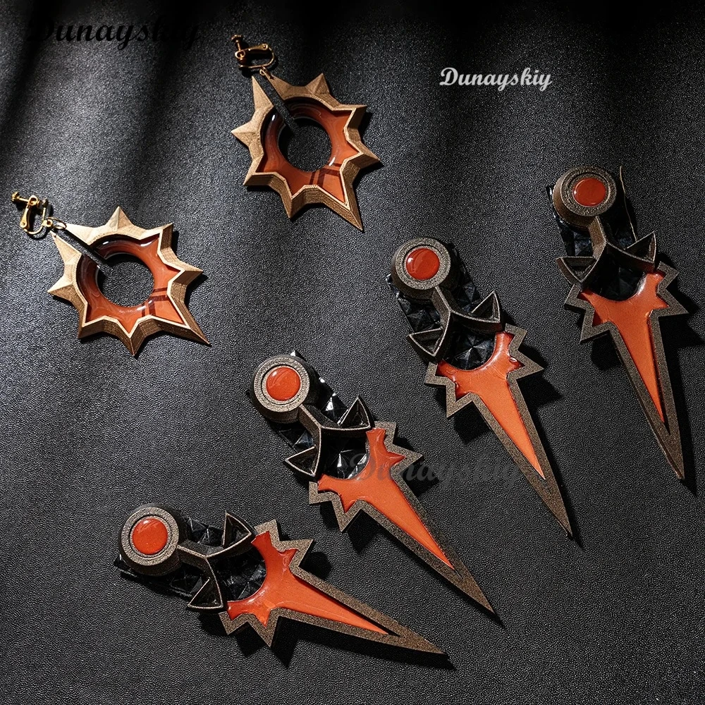 Genshin Impact Mavuika Косплей Костюм Парик Униформа Серьги Солнцезащитные Очки Pyro Archon Natlan