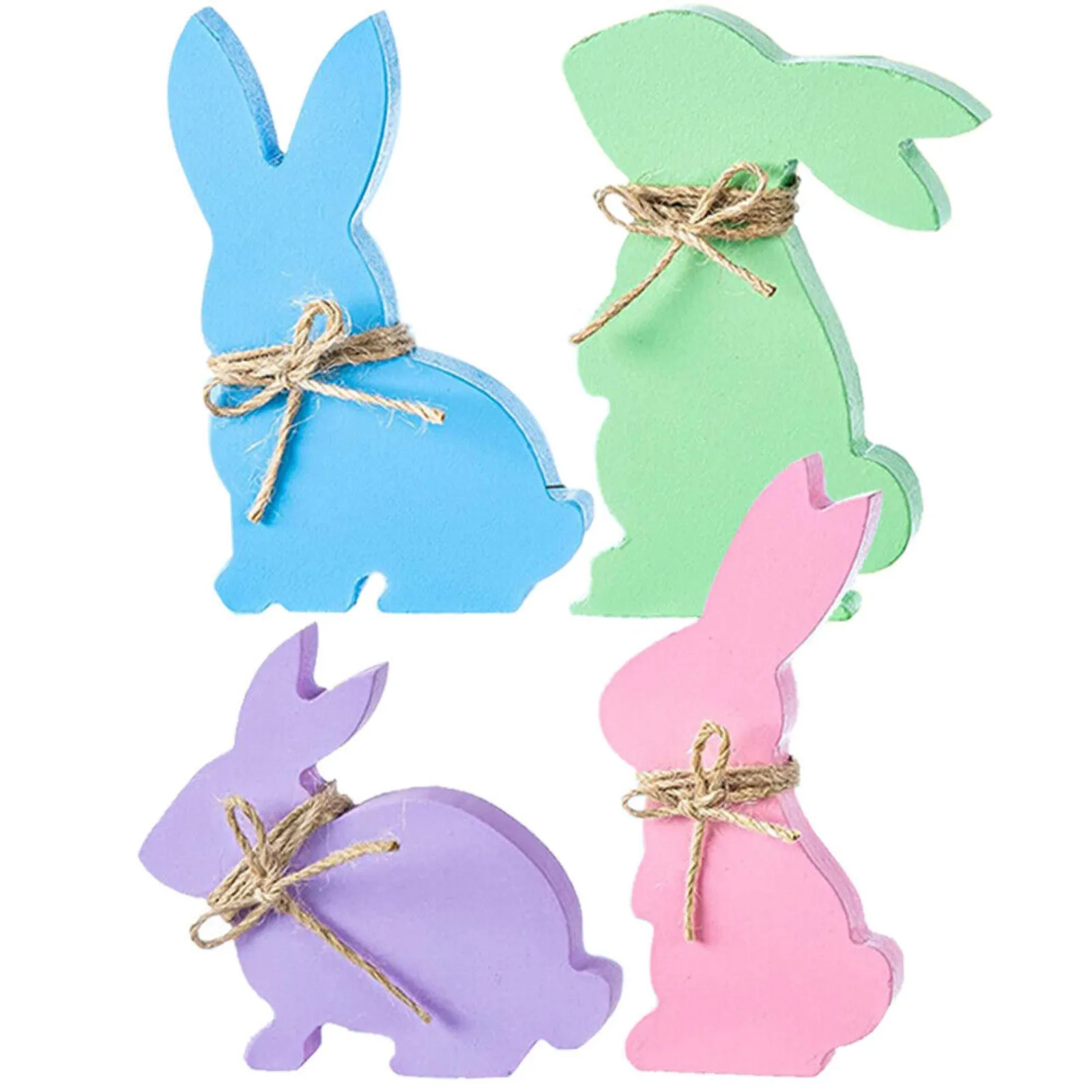 

Easter Decorations Wooden Rabbit Shapes Ornaments Craft Gifts Decoration Things For The Home Decoration Room Desk Accessories