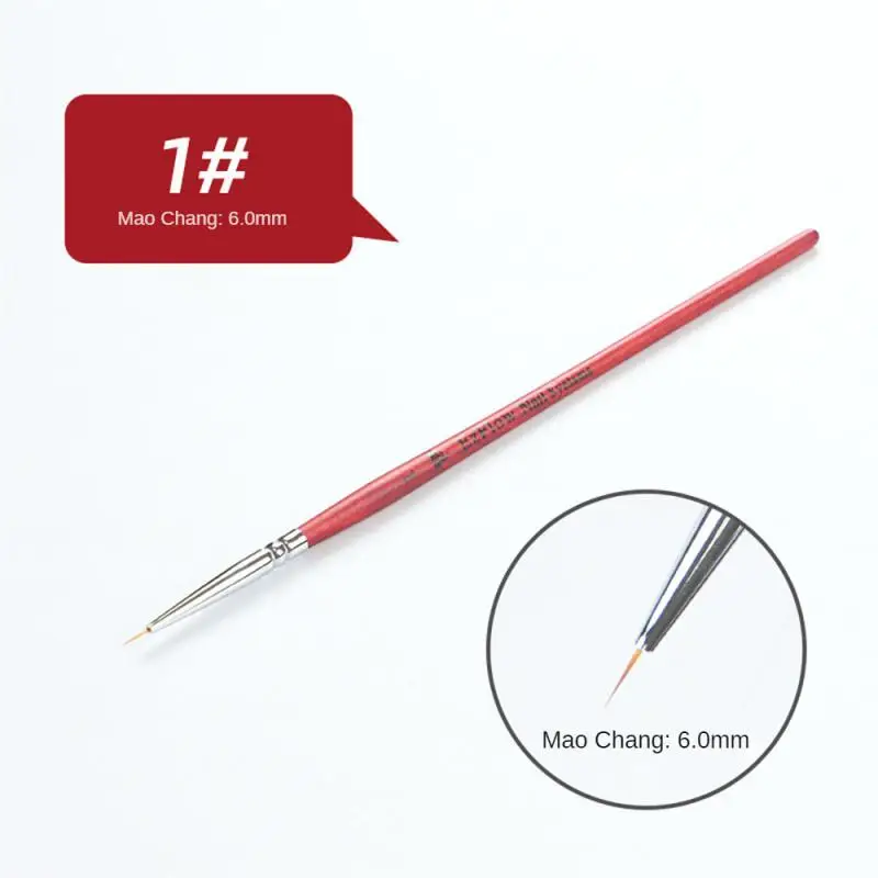 

Ручка для наращивания ногтей, гладкая ручка из красного дерева для рисования, ручка для рисования, кисти для ногтей для дизайна ногтей, легко удлинить, многофункциональная ручка для ногтей
