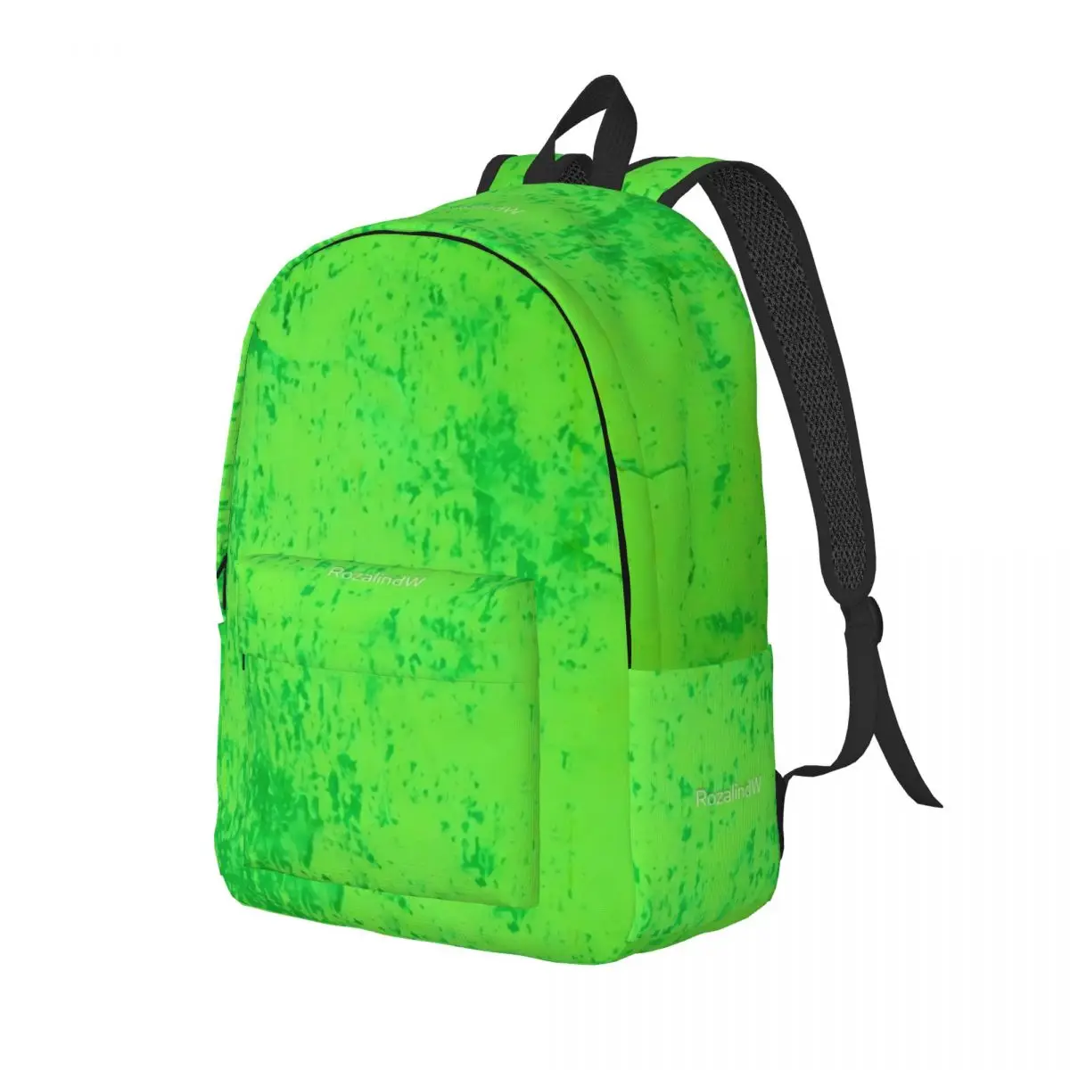 

Рюкзак с принтом зеленого Моха для женщин и мужчин, легкие школьные ранцы из полиэстера с абстрактным рисунком, кавайные дорожные портфели на заказ