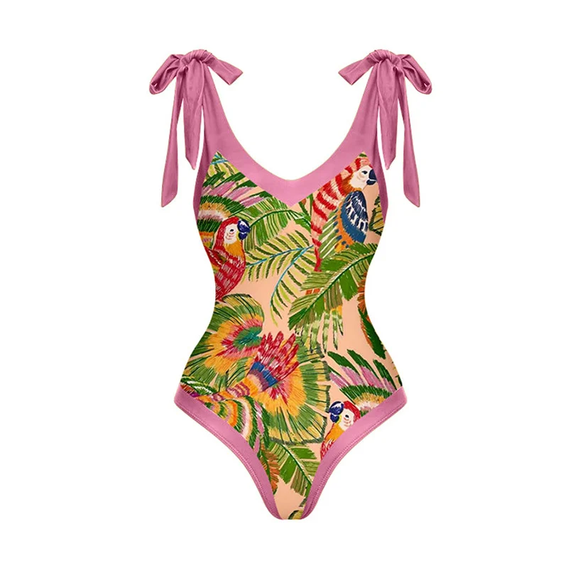 Vintage Women Two Piece Swimsuit Designer Bathing Suit Beach Dress Cover Up Luxury Swimwear Surf Wear Summer Beachwear