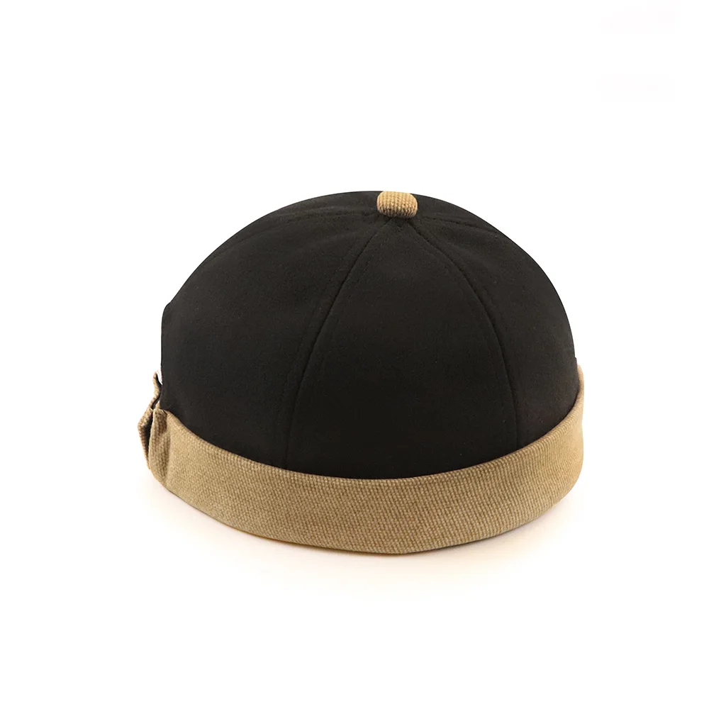 Весенне-летняя новая повседневная шляпа Landlord Street Melon Skin Tide Шляпы без поля Ретро