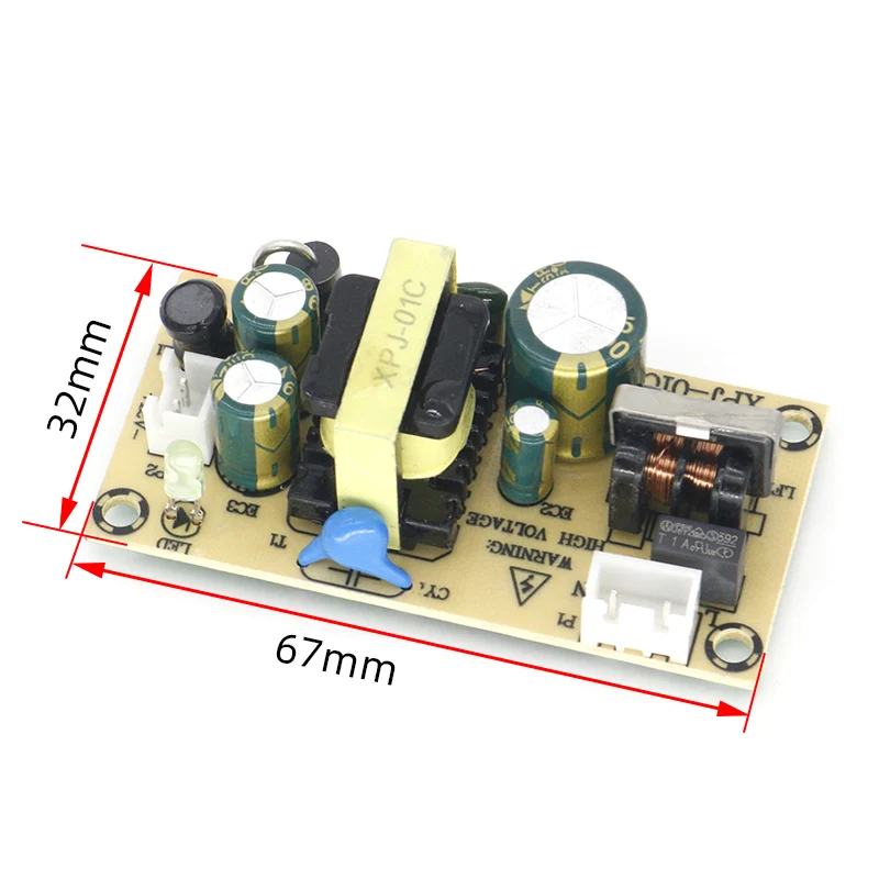 AC-DC 12V 1.5A 5V 2A Импульсный блок питания с неизолированной схемой от 100-265V до плата TL431