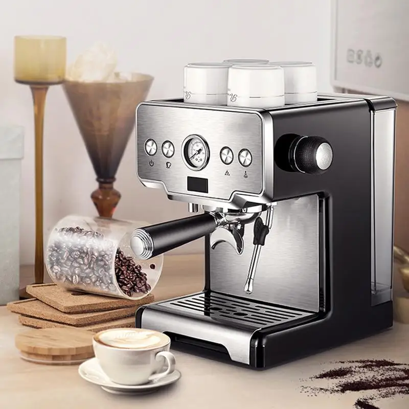 

CRM3605 Coffee Machine Espresso Maker 15bar Italian Coffee Machine Semi-Automatic Pump Type Cappuccino Milk Bubble Maker