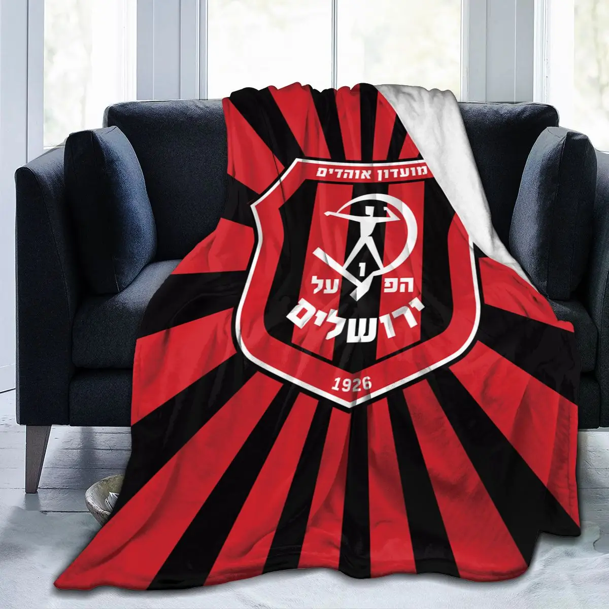 Фланелевое Одеяло Hapoel с изображением Хапоэль FC теплое одеяло для кровати