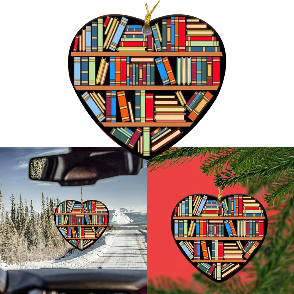 

Pendant Car Decoration Christmas Tree Heart Ornament Decoration Pendant Car Mounted Christmas Ornament Creative Heart Shape