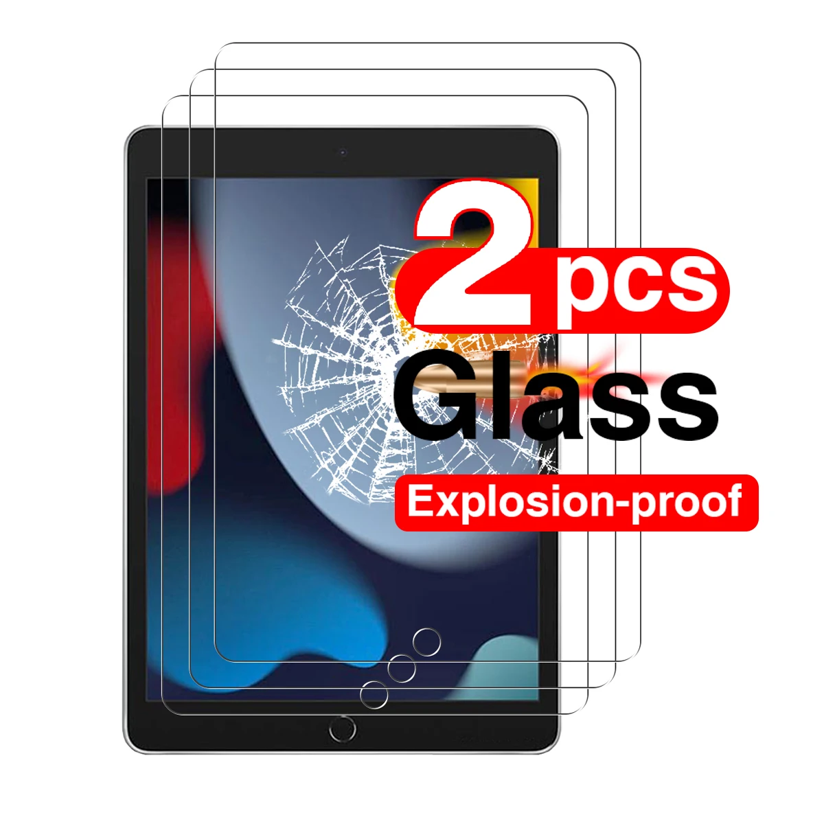 

2 шт. закаленное стекло для iPad 10,2 9,7 10,5 10,9 Новинка iPad 8 7 6 5 9 Air 4 3 2 mini iPad 2020 2019 2018 2021 2022 защита для экрана