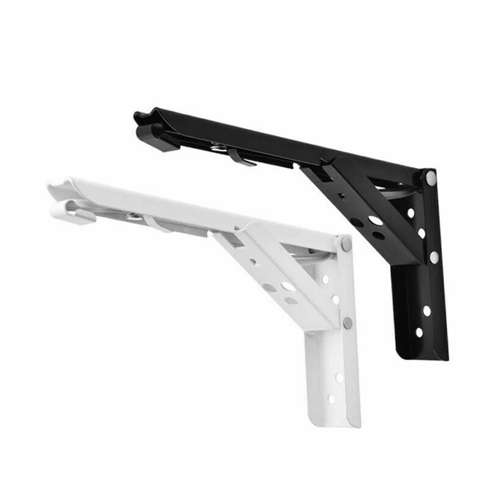 

2PCS Set Triangle Folding Angle Bracket Heavy Duty Wall Mounted Shelf Supporter For Bookshelf Kitchen Shelf Exhibition Stand
