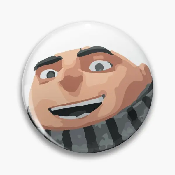 Gru мягкая булавка на пуговицах забавный декор значок воротник ювелирное изделие