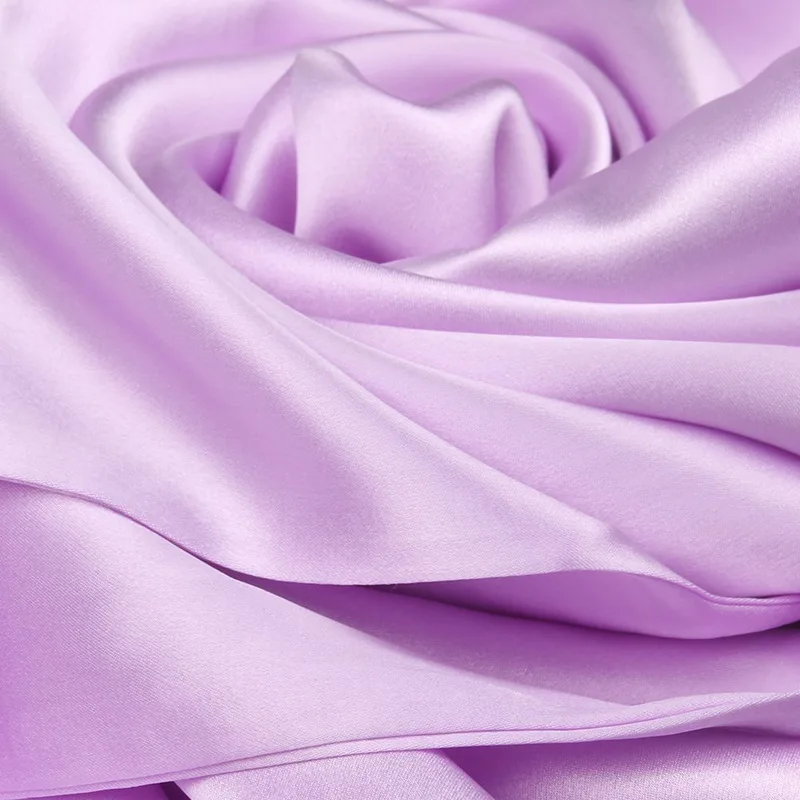 

19mm Silk Fabric Width 114cm 100% Mulberry Silk Multicolor Plain Dyed Dress Bedding Scarf LS1801