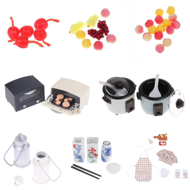 Новинка! Электрическая мини-рисоварка для кукольного домика кухонная духовка с